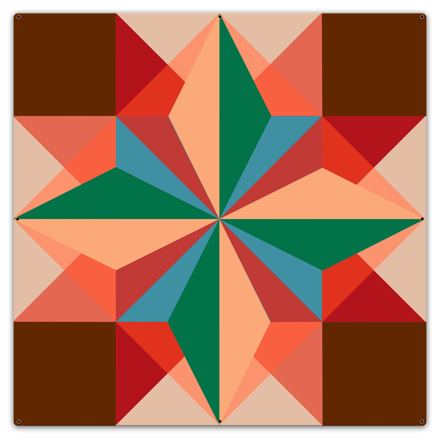 Six Square Design 2 UV Coated