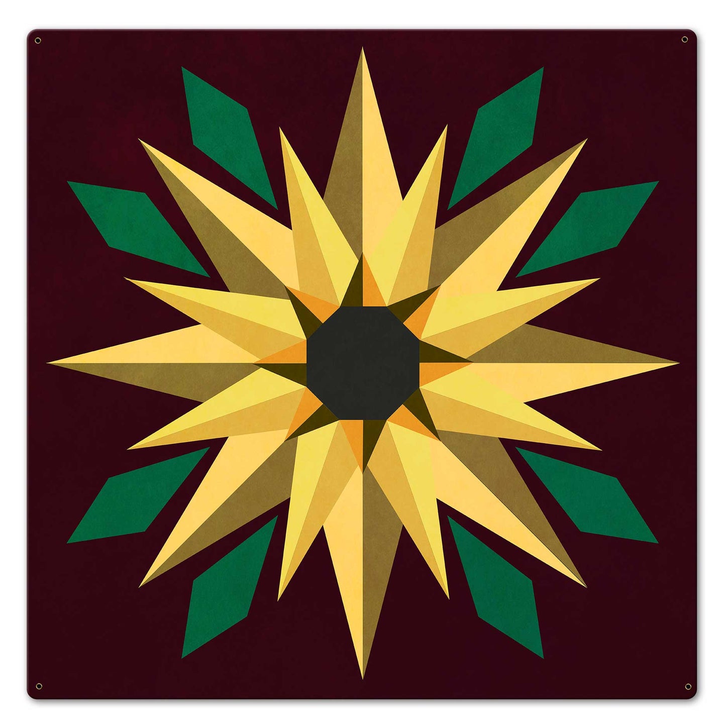 Sunflower Burgundy Bkgd