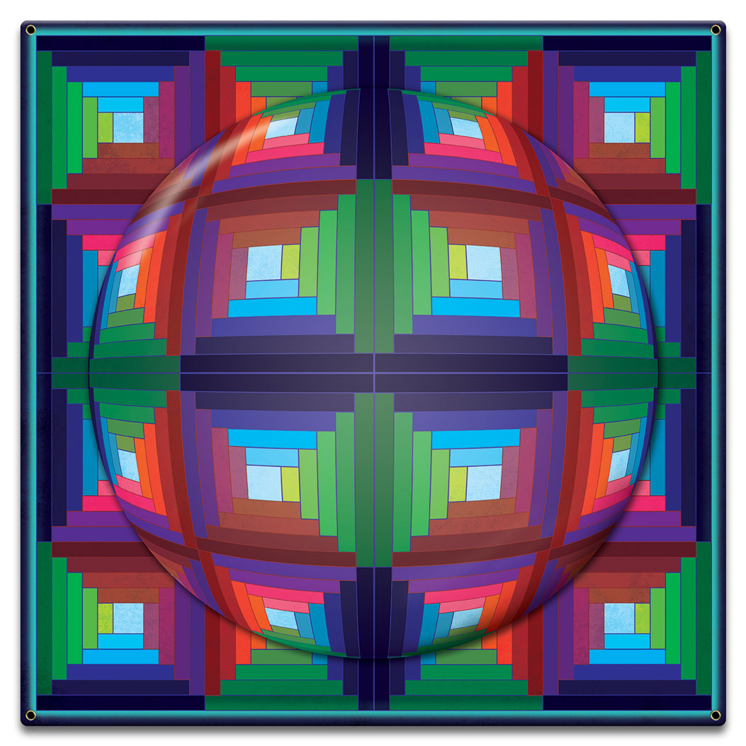 Log Cabin Quilt 1 Sphere