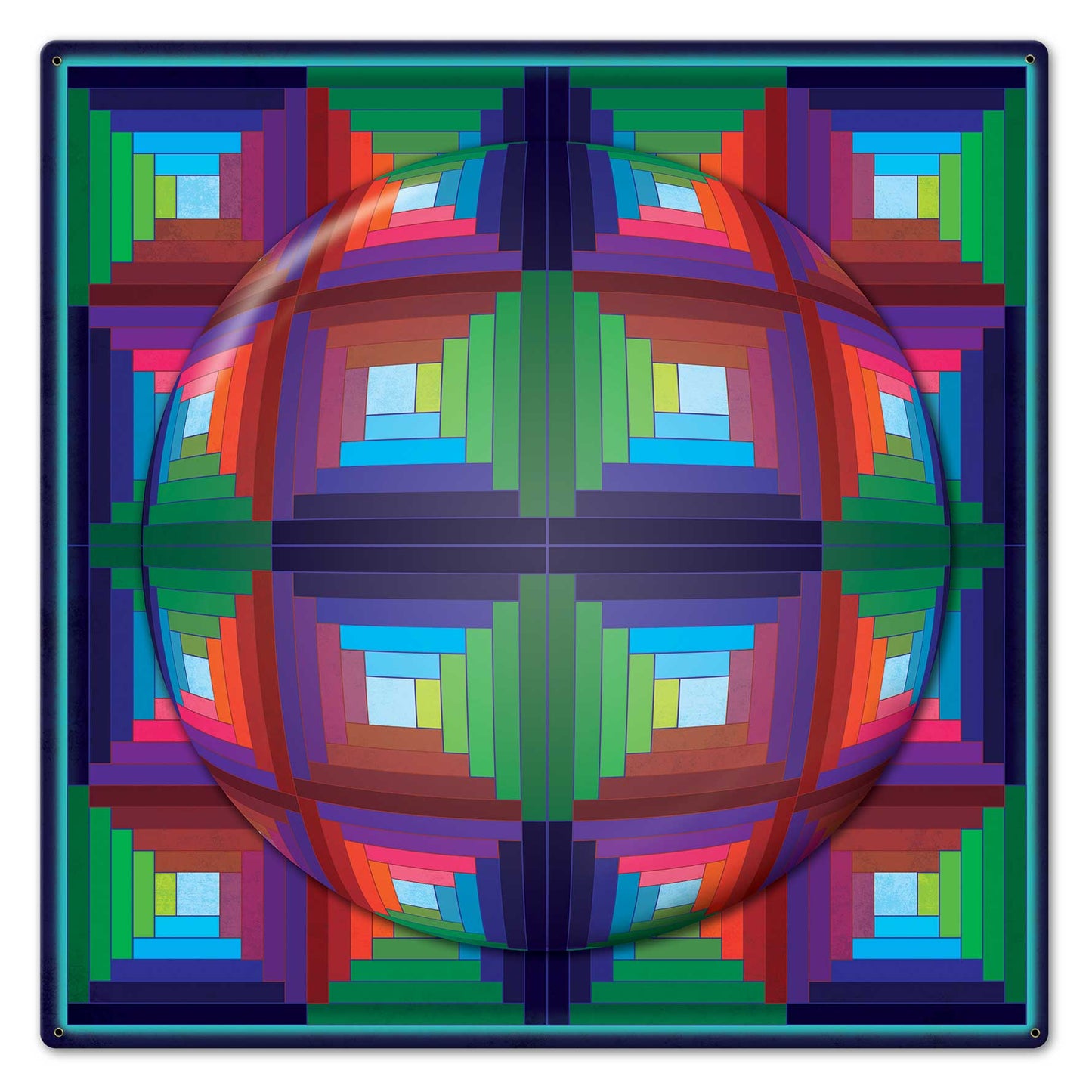 Log Cabin Quilt 1 Sphere