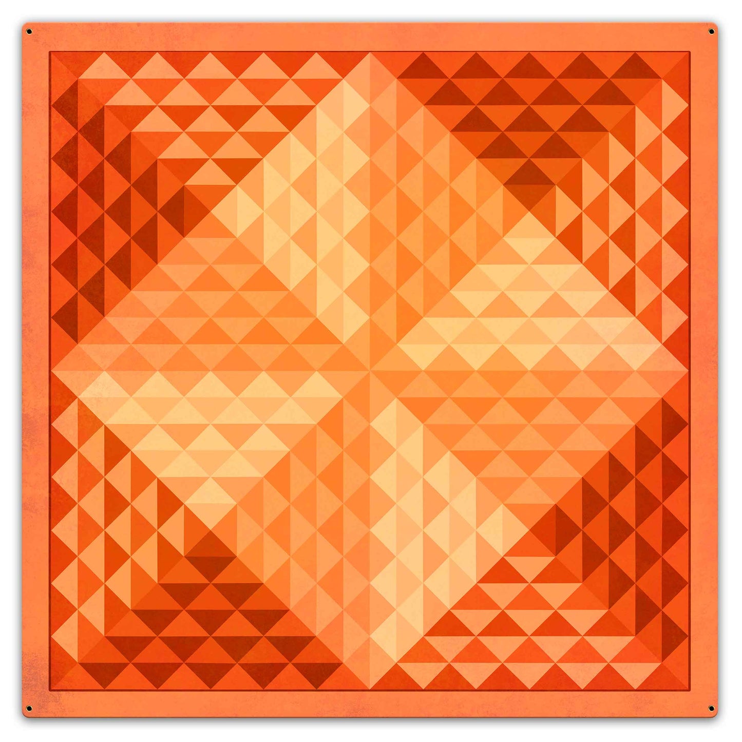 Pyramids Quilt Orange