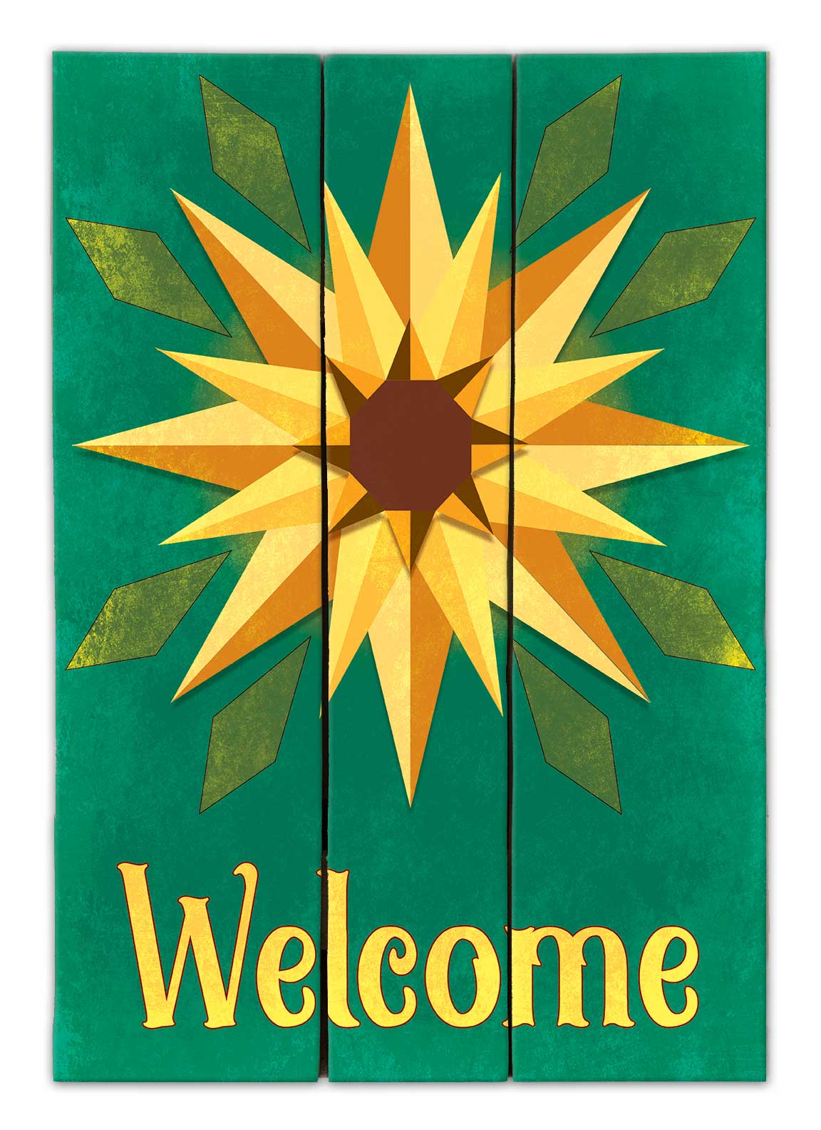 Sunflower Green Background