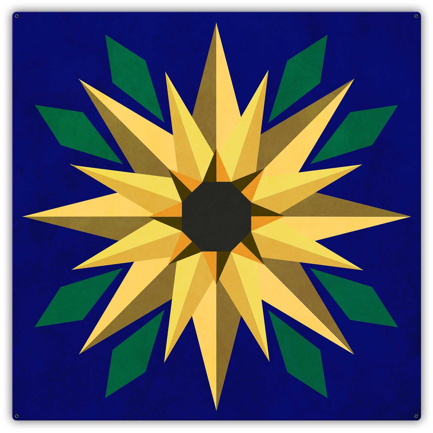 Sunflower Blue Background 42 x 42 Custom Shape