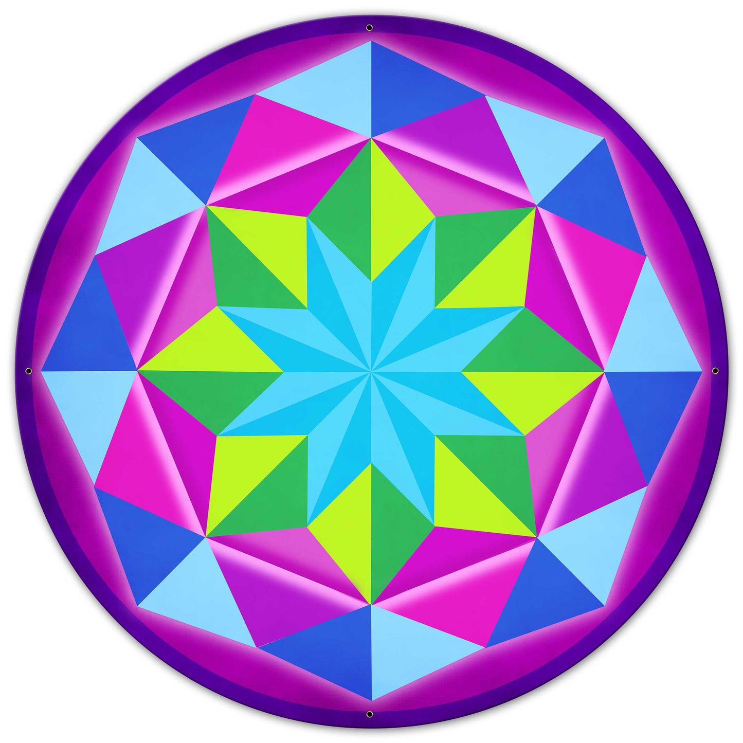 8 Point Quilt Magenta 36 x 36 Custom Shape