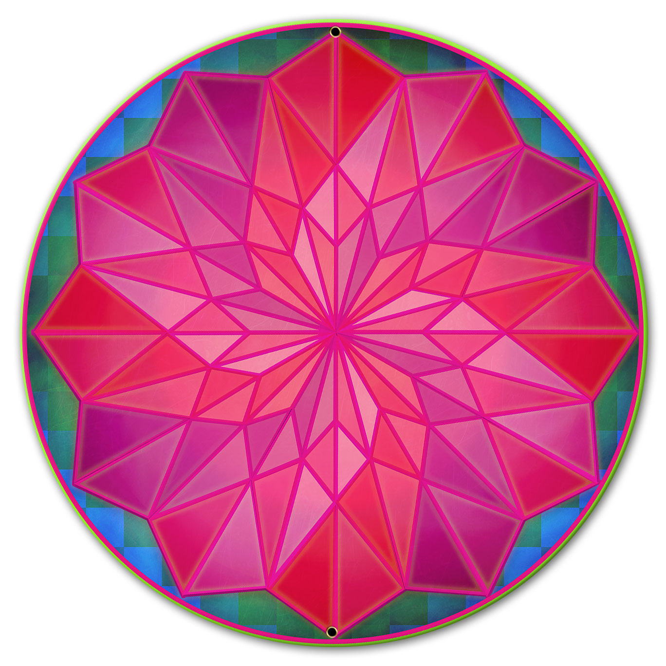 Dahilia Rose 18 X 18 vintage metal sign