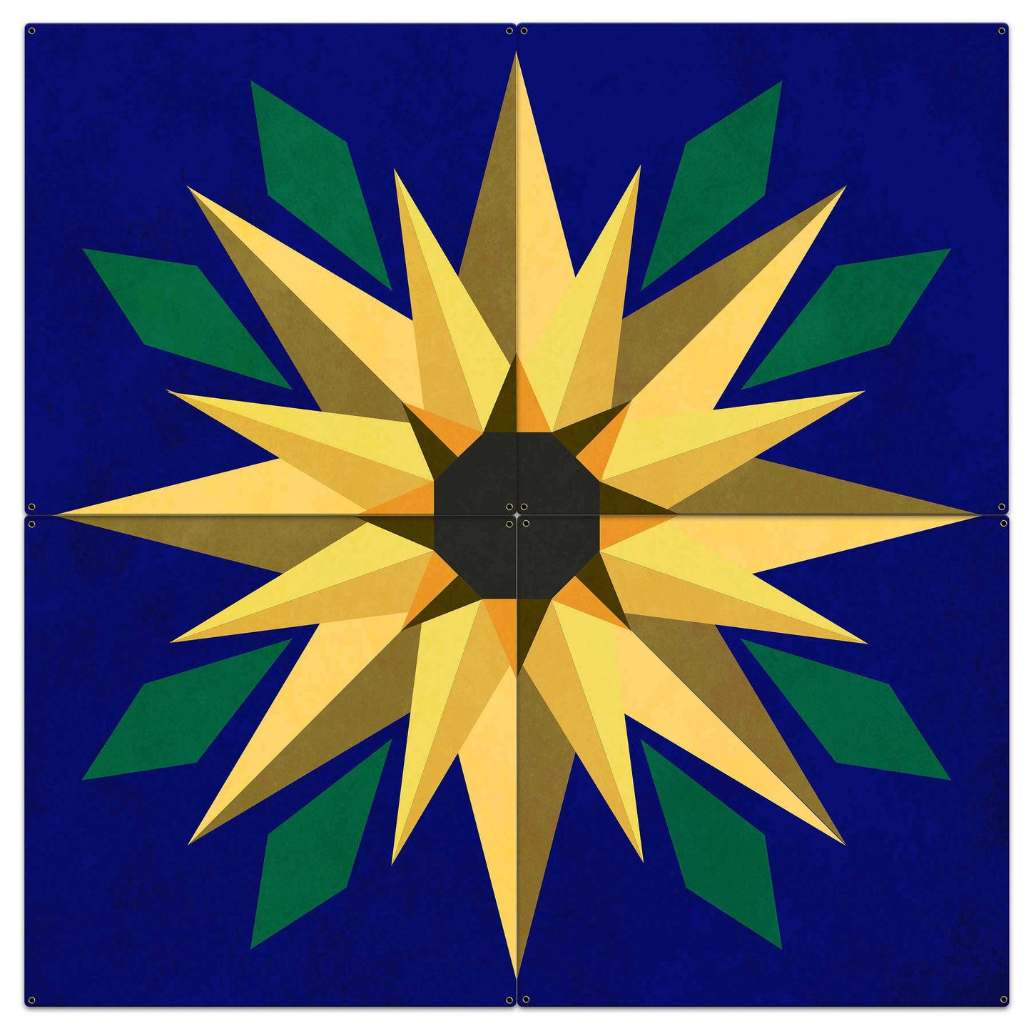 Sunflower Blue 4pcs Metal Sign 60in X 60in