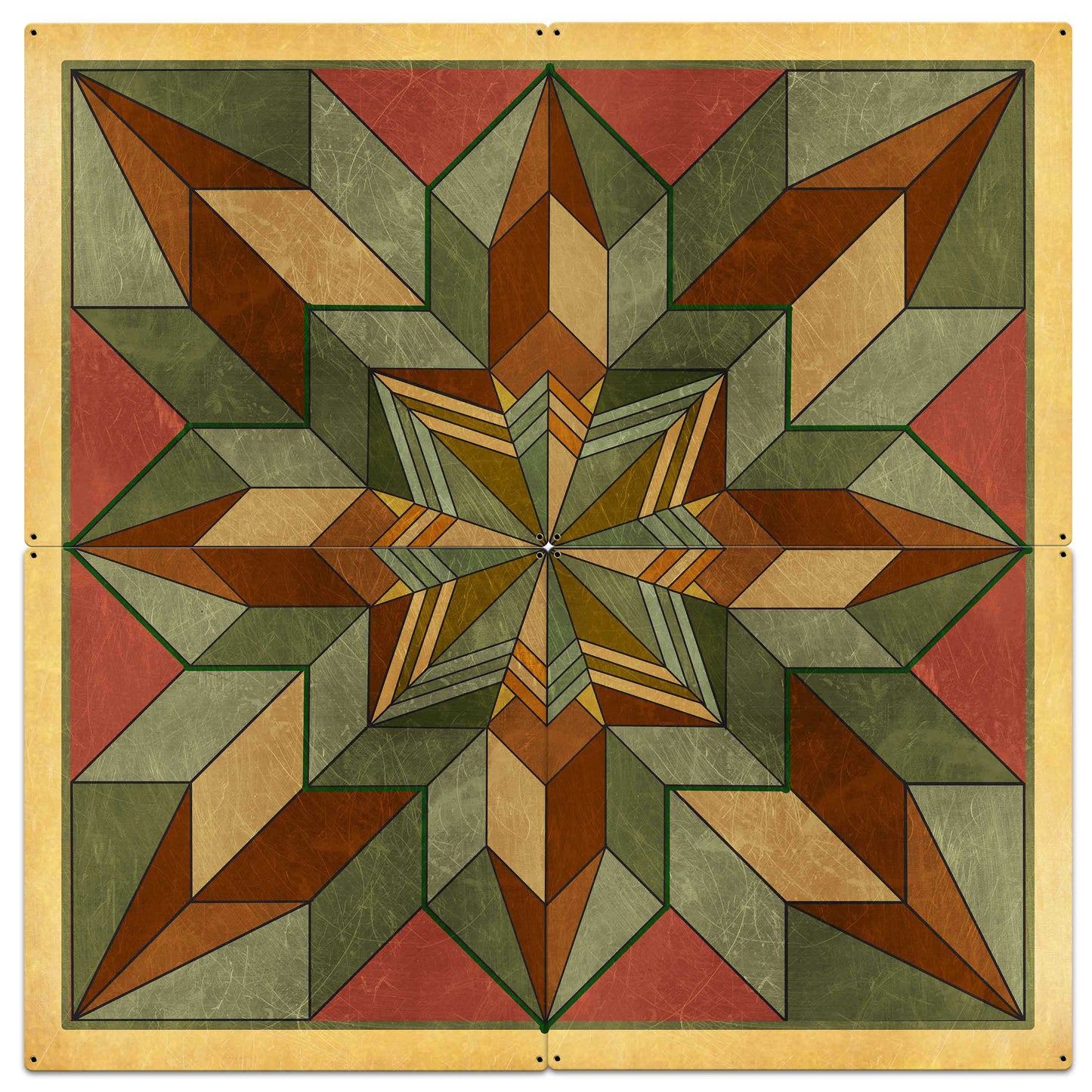 Desert Tone 4 pcs Metal Sign 48in X 48in