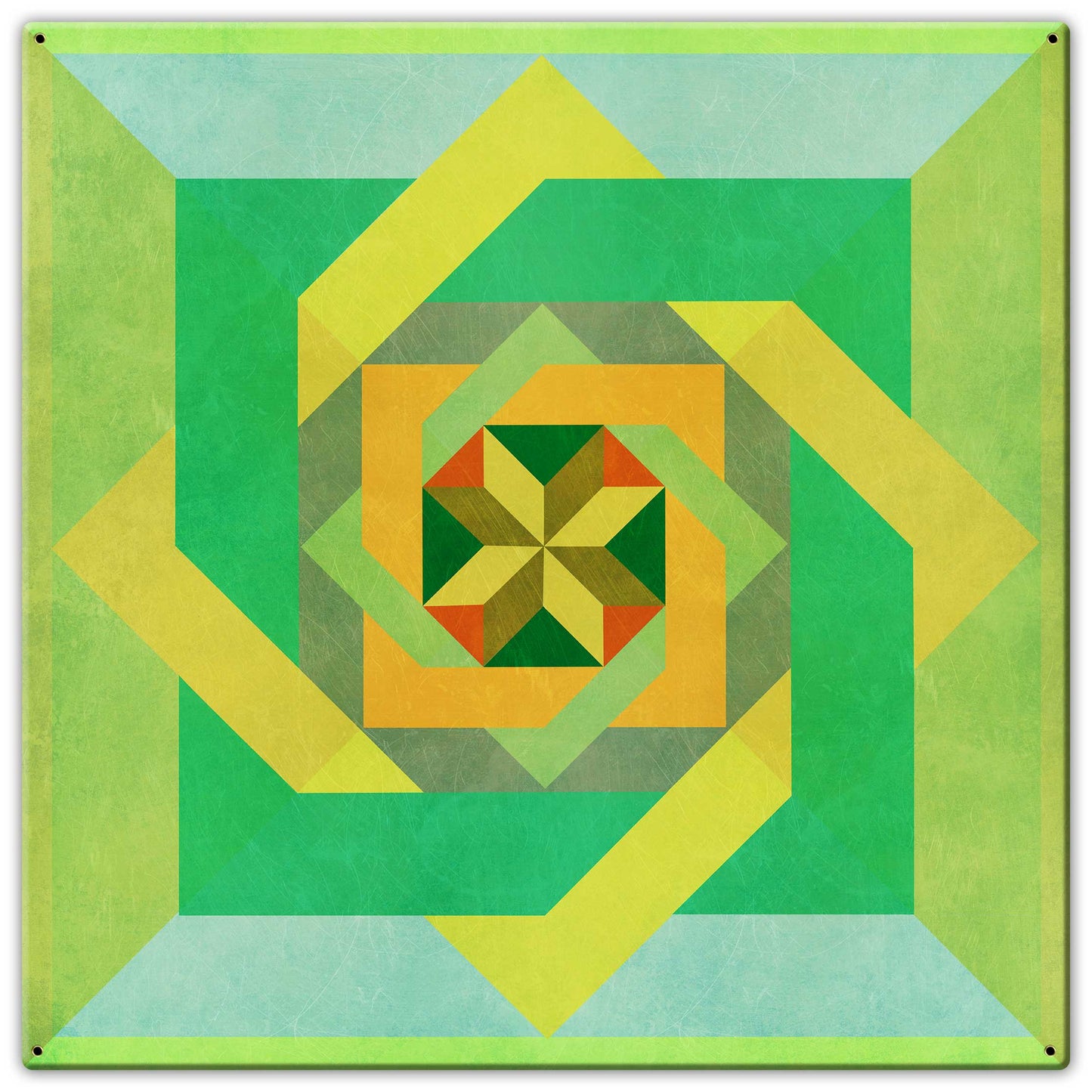 Box N Box N Box Green Metal Sign 30in X 30in