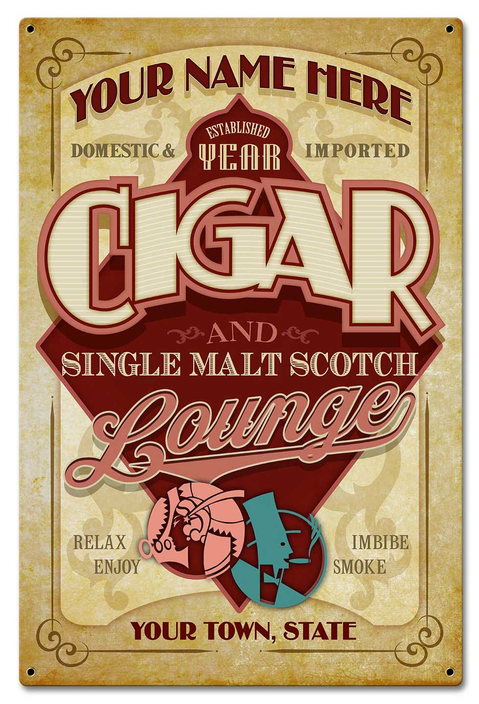 Cigar Lounge - Personalized