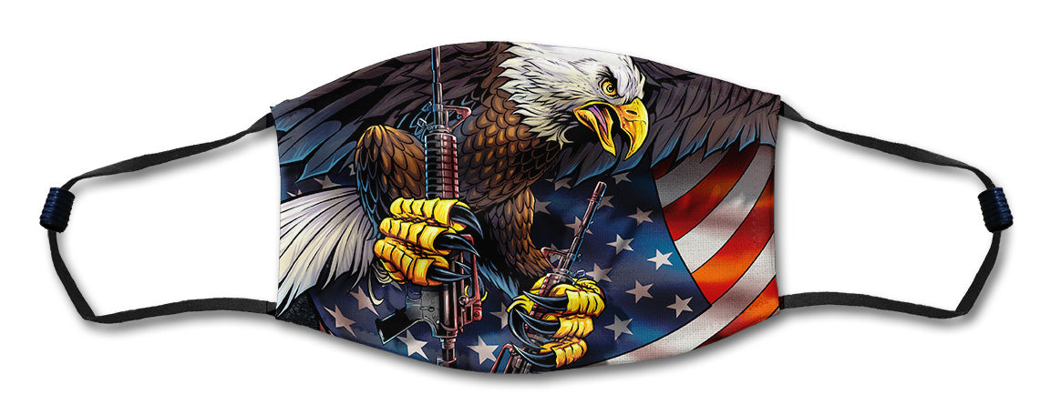 Eagle With Guns Flag