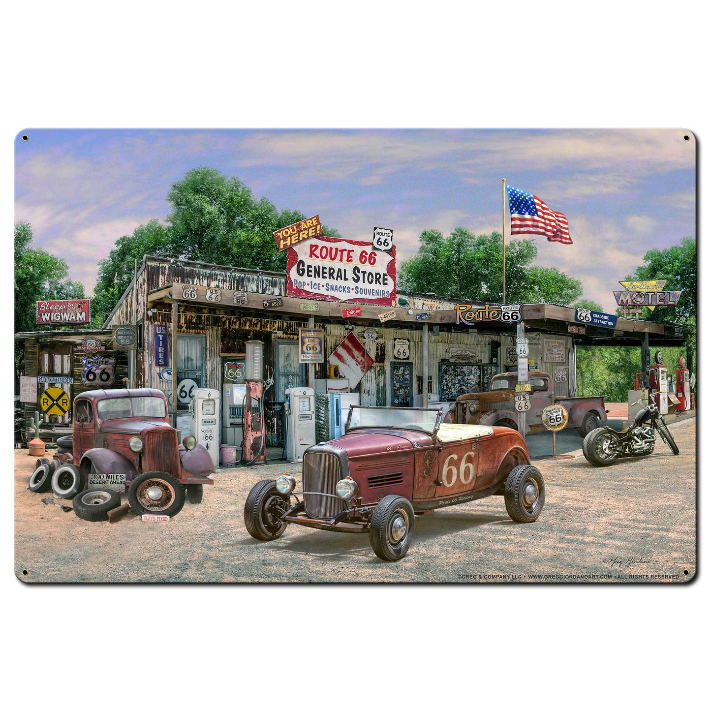 General Store 36 X 24 vintage metal sign