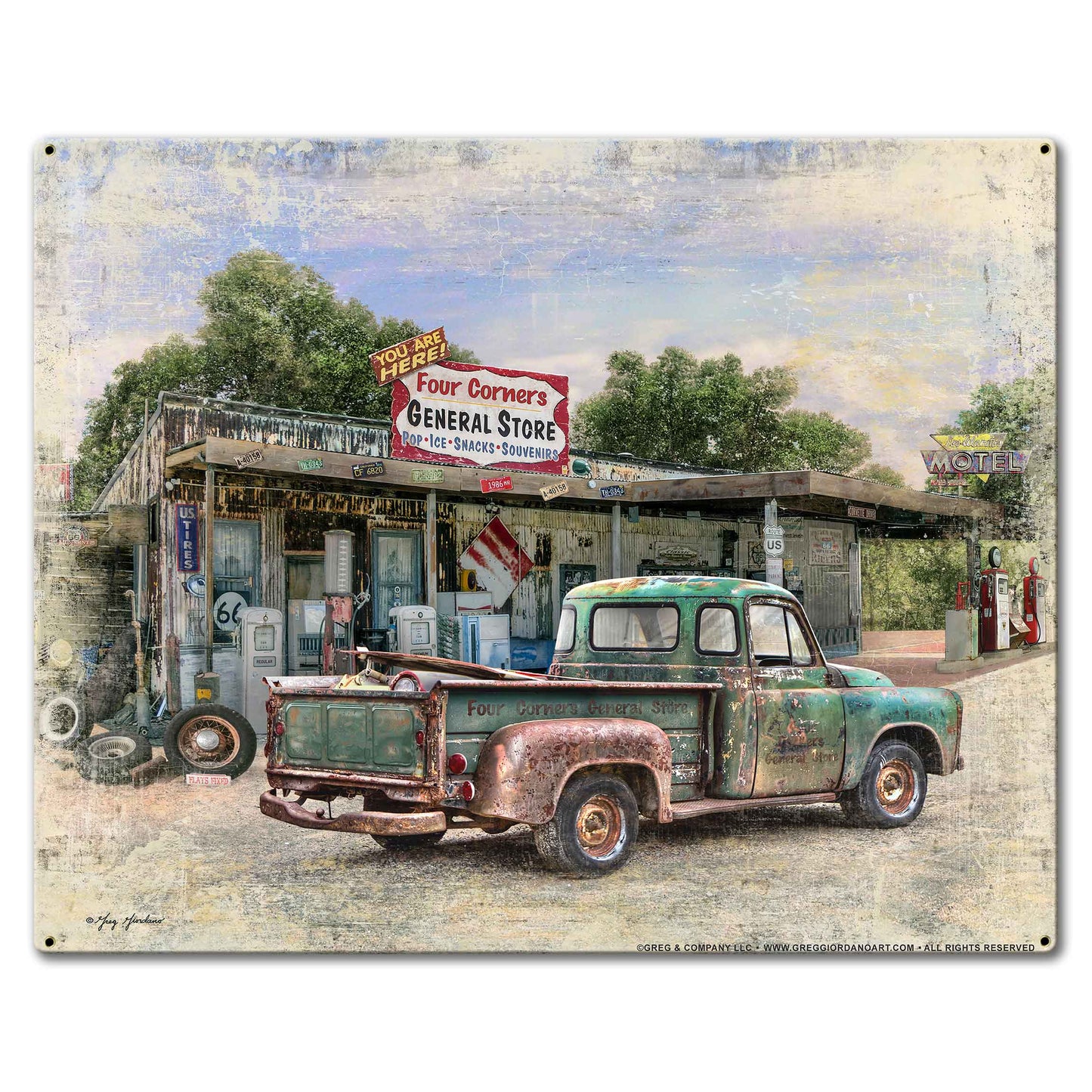 Legacy March 30 X 24 vintage metal sign