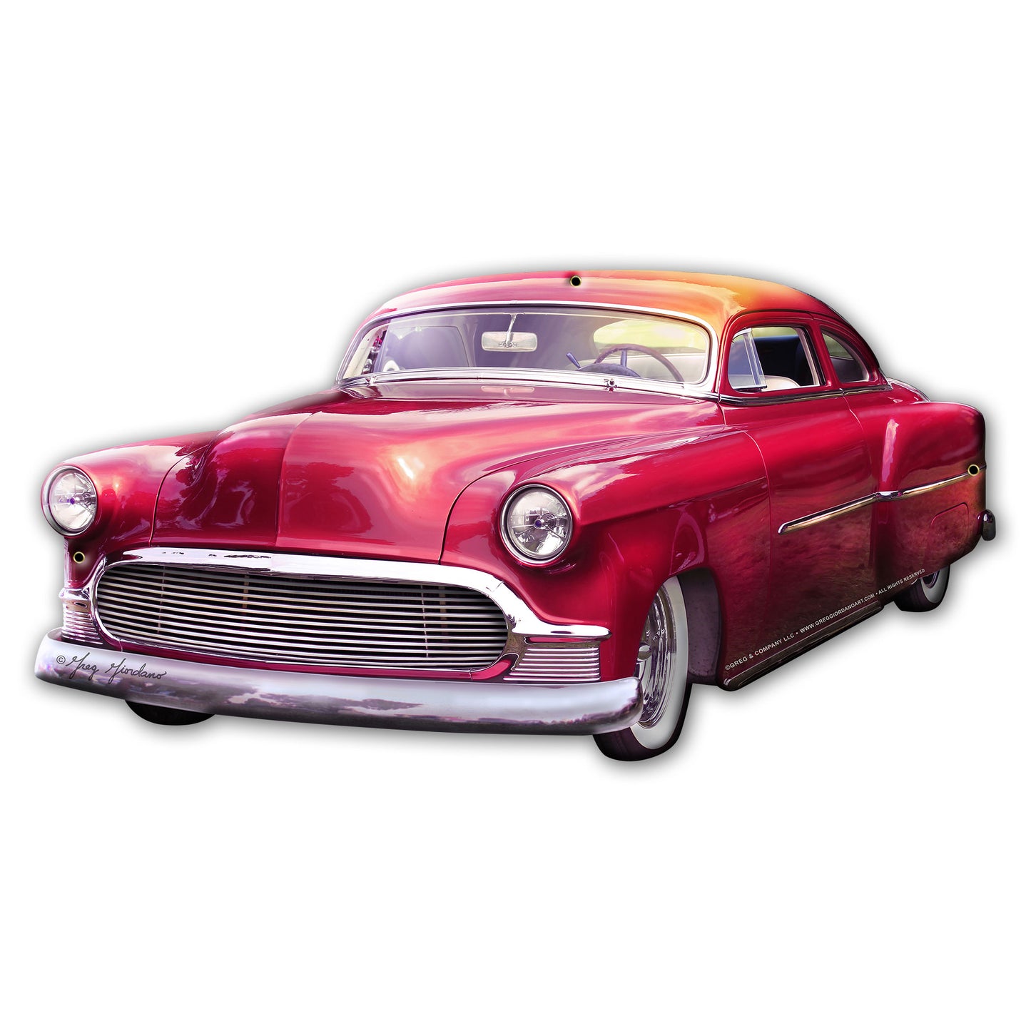 Chevy Cut out Metal Sign 36in X18in