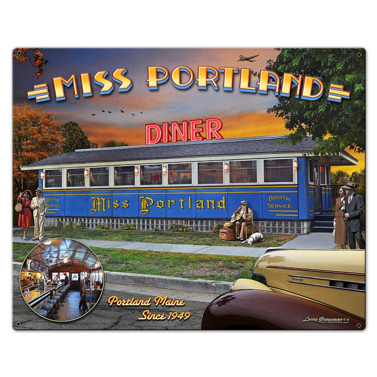 Portland Diner 30 x 24 Custom Shape