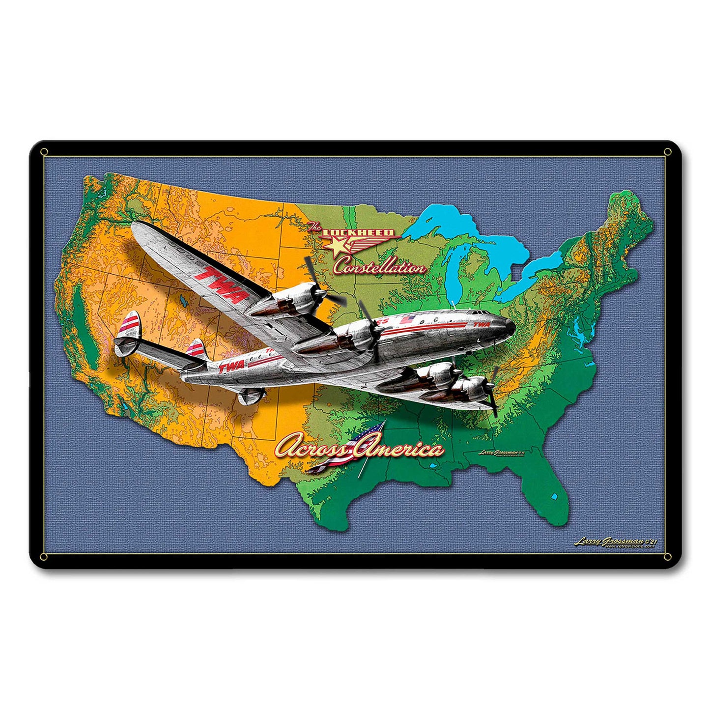 CONSTELLATION MAP 18 x 12 Satin