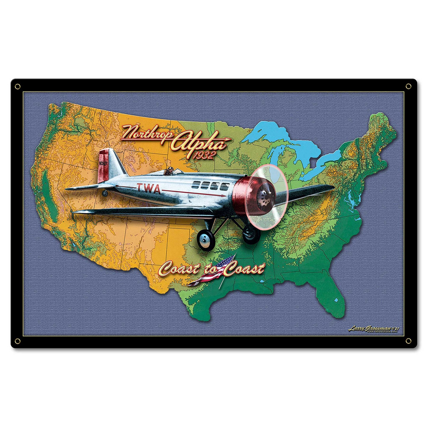 NORTHRUP ALPHA MAP 24 x 16 Satin