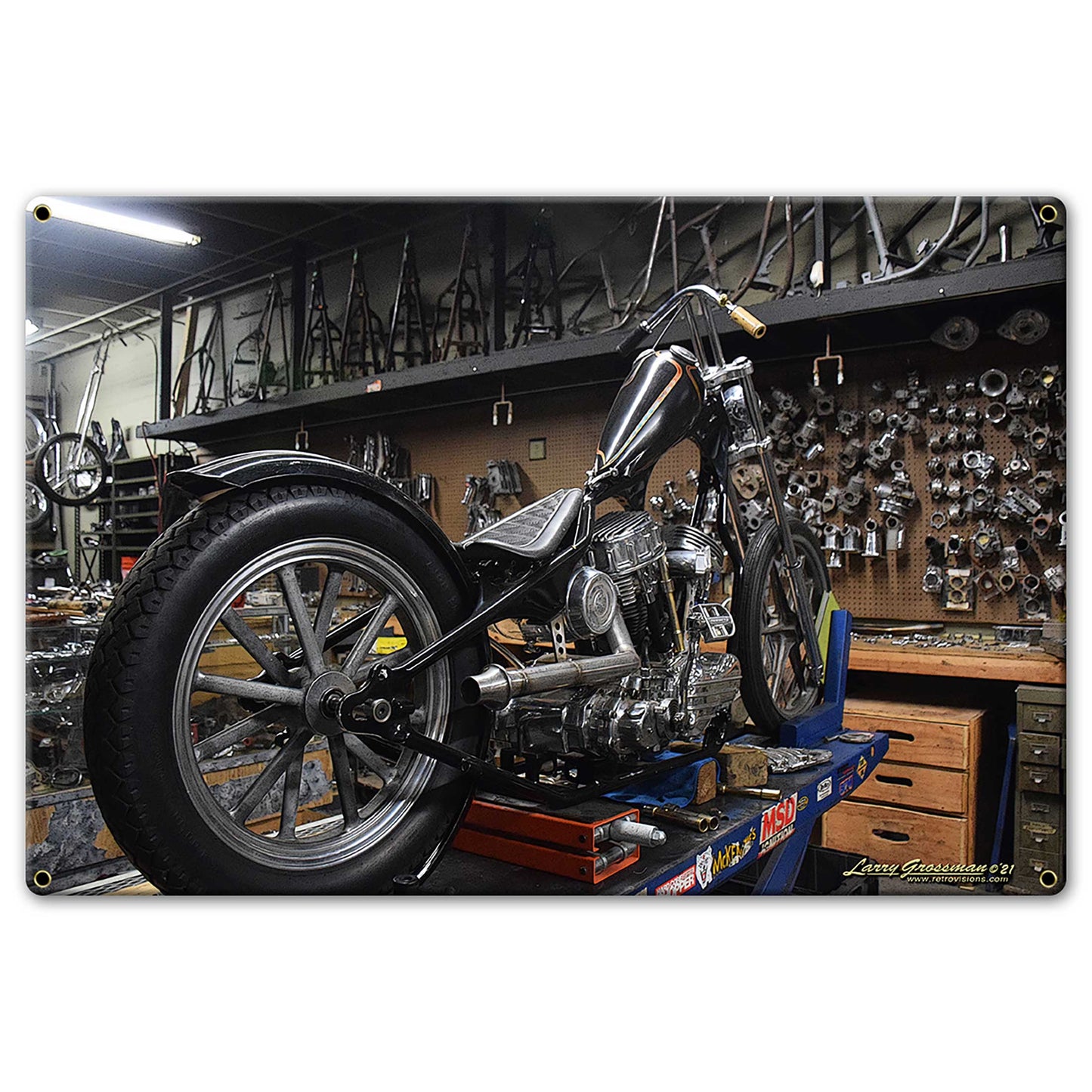 CHOPPER SHOP 15 x 10 Custom Shape