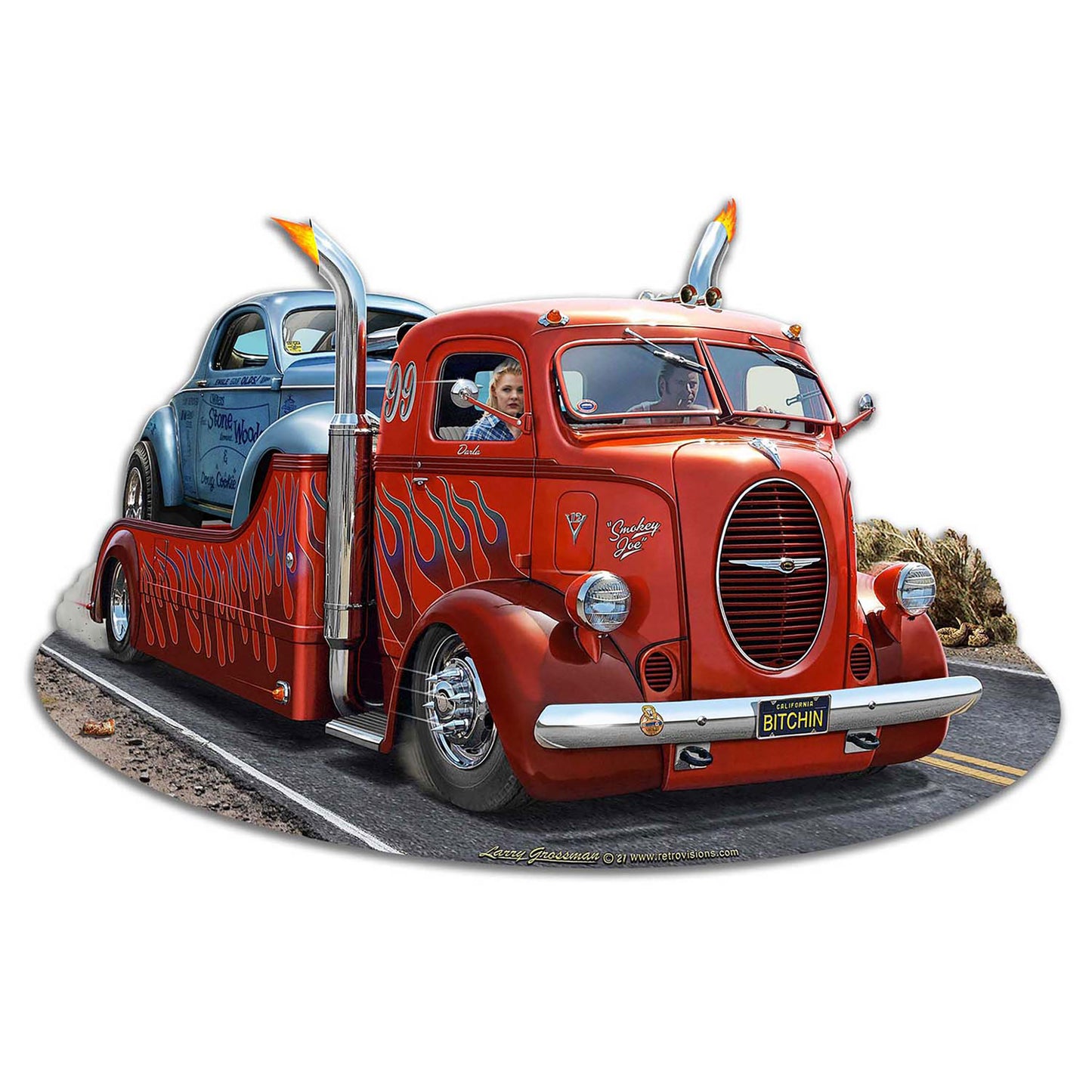 1939 FORD TRUCK 18 x 12 Custom Shape
