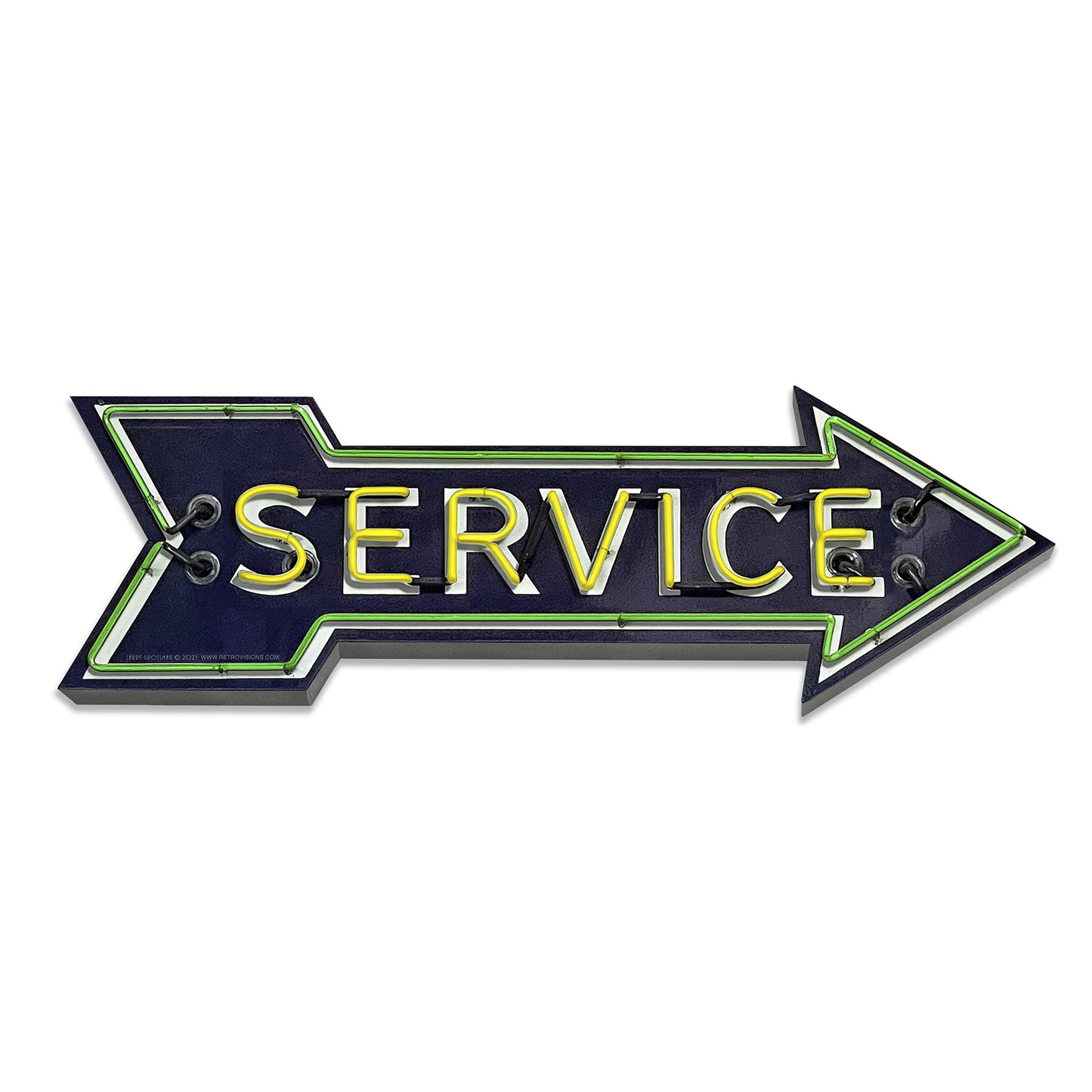Arrow Service 16 X 6 vintage metal sign