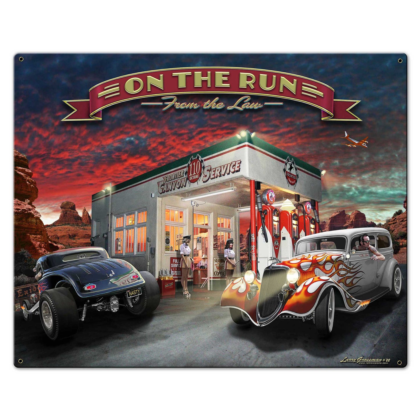 Canyon Gas Metal Sign 30in X 24in