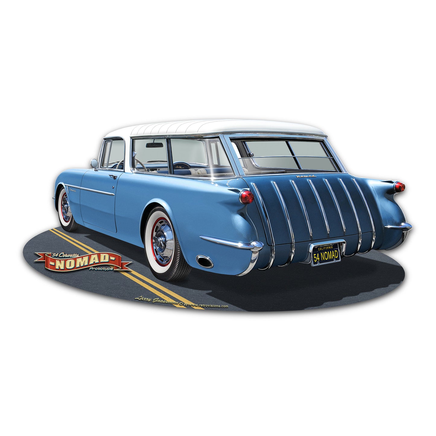 Nomad 22 X 11 vintage metal sign