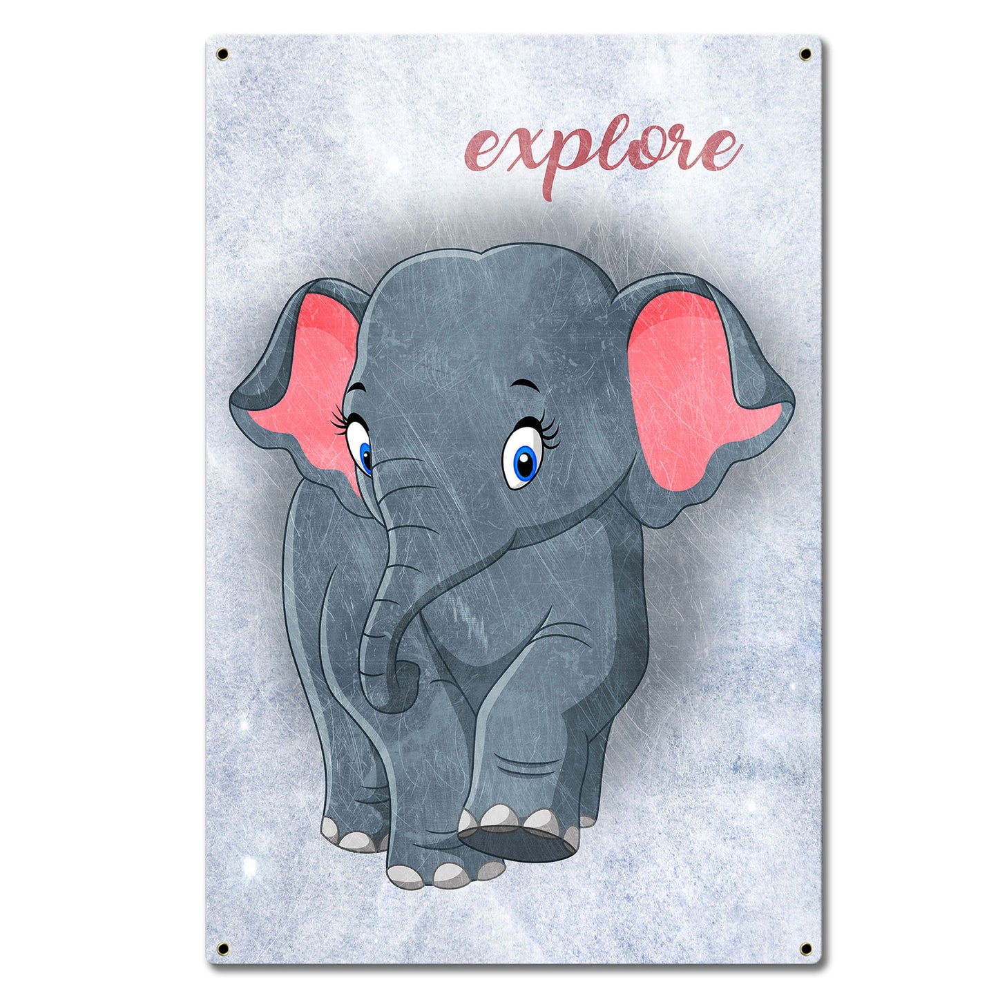 Explore Elephant 16 x 24 Satin