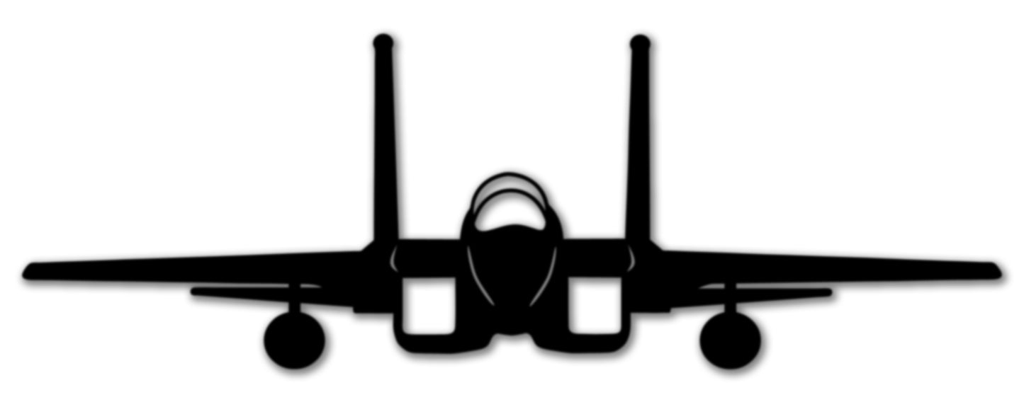 F-15 Silhouette Vintage Sign