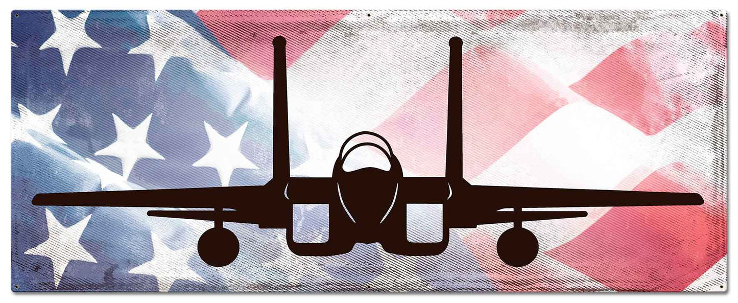 Planes F-15 American Flag
