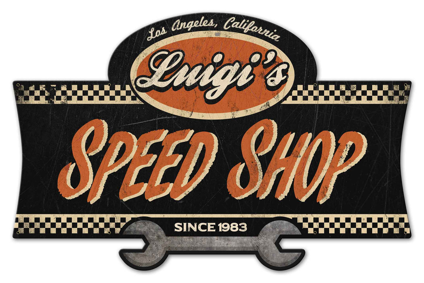 Speed Shop 46 x 30 Custom Shape - Personalized