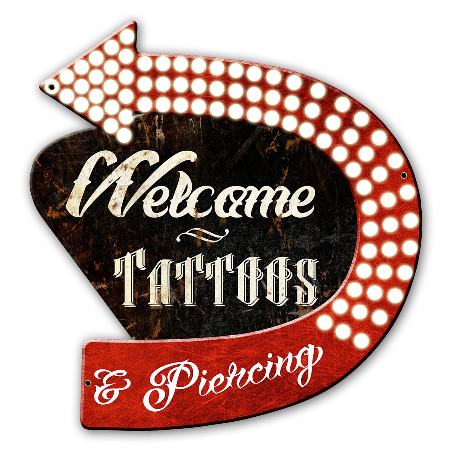 Tattoos Arrow 22 X 22 vintage metal sign