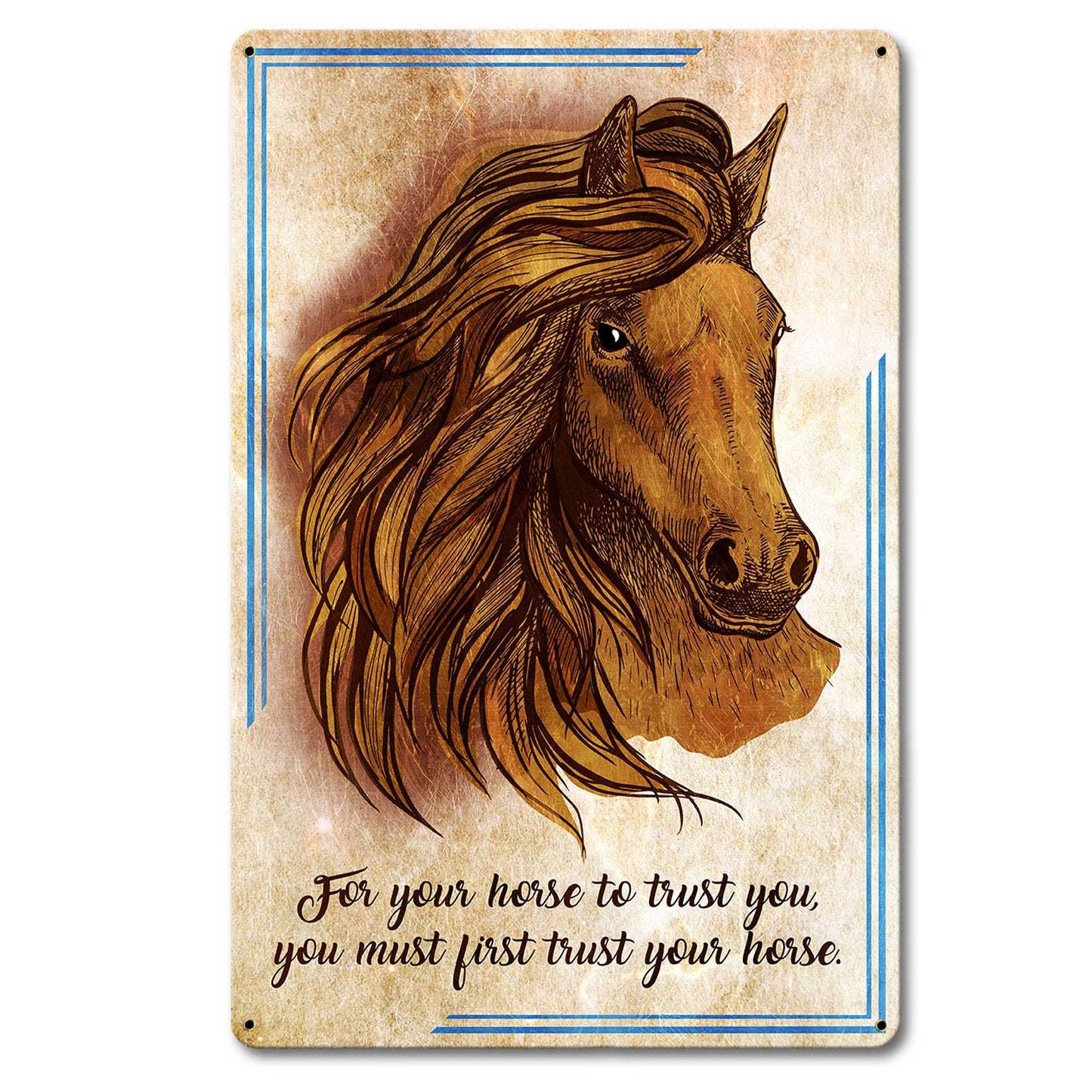 Horse Trust 12 x 18 Satin