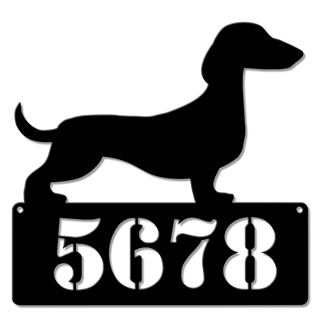 Dachshund Address Sign - Personalized