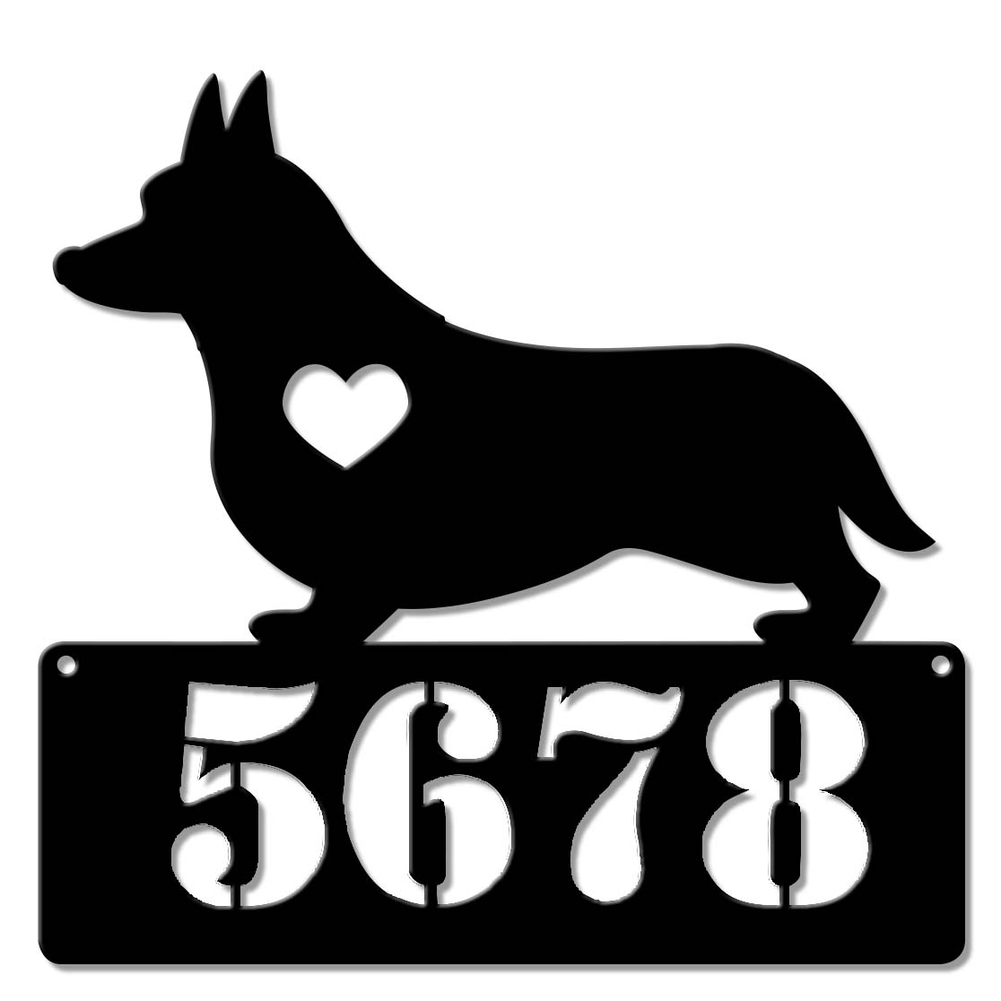 Corgi Lover Address Sign - Personalized