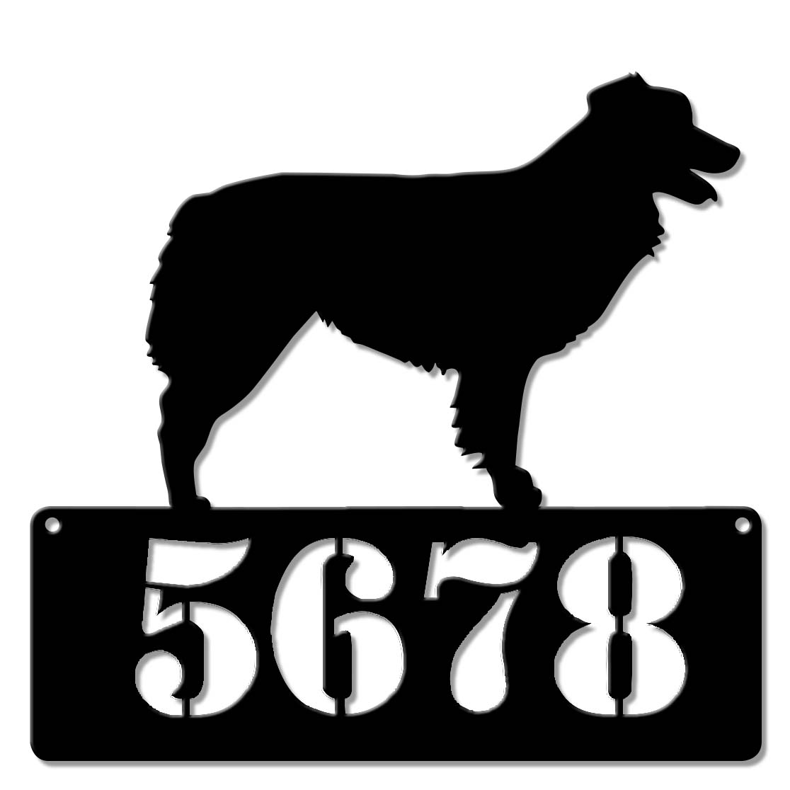 Australian Shepherd Address Sign - Personalized