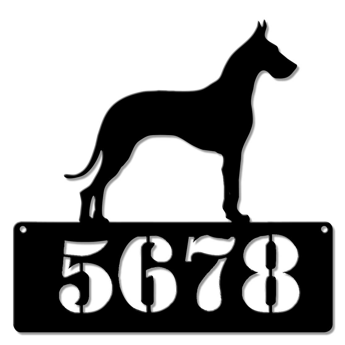 Great Dane Address Sign - Personalized