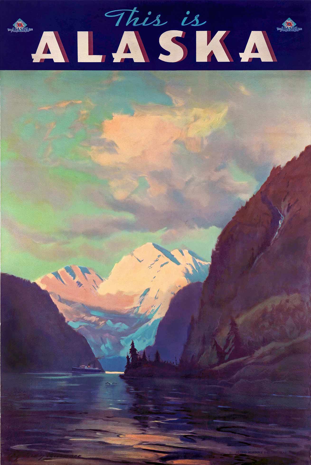 This Is Alaska Vintage Metal Sign