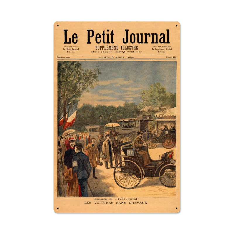 La Petite Journal, Automotive, Metal Sign, 24 X 16 Inches