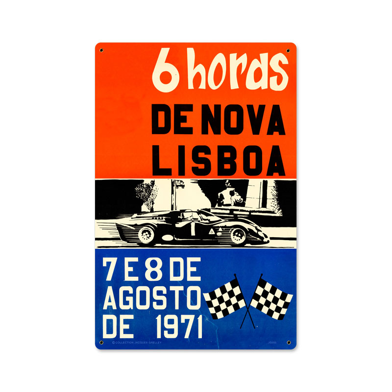 Lisboa, Automotive, Metal Sign, 12 X 18 Inches