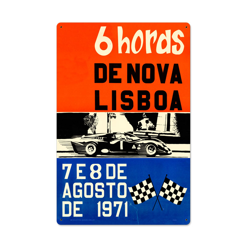 Lisboa, Automotive, Metal Sign, 16 X 24 Inches