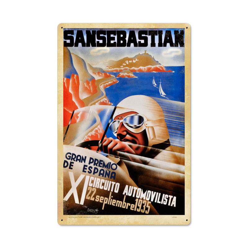 Spanish Grand Prix, Automotive, Metal Sign, 16 X 24 Inches