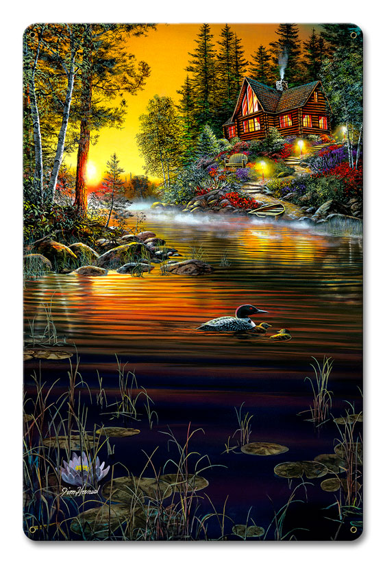 Garden Hideaway, Featured Artists/Jim Hansel Art, Satin, 12 X 18 Inches