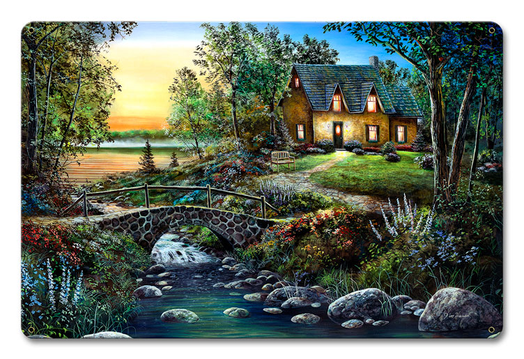 Stonybrook Cottage, Featured Artists/Jim Hansel Art, Satin, 12 X 18 Inches