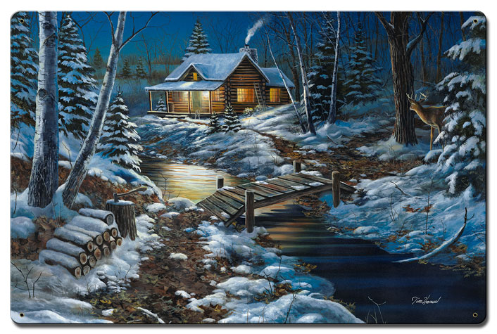 Woodland Retreat, Featured Artists/Jim Hansel Art, Satin, 16 X 24 Inches