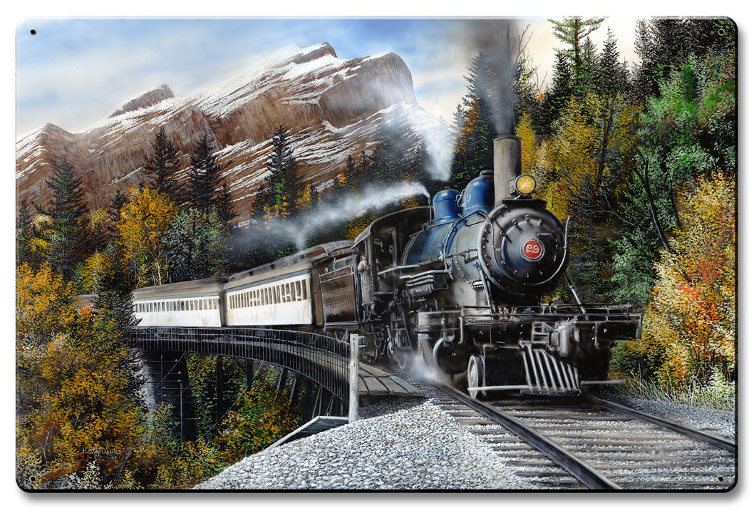 Autumn Express, Featured Artists/Kevin Daniel Art, Satin, 16 X 24 Inches