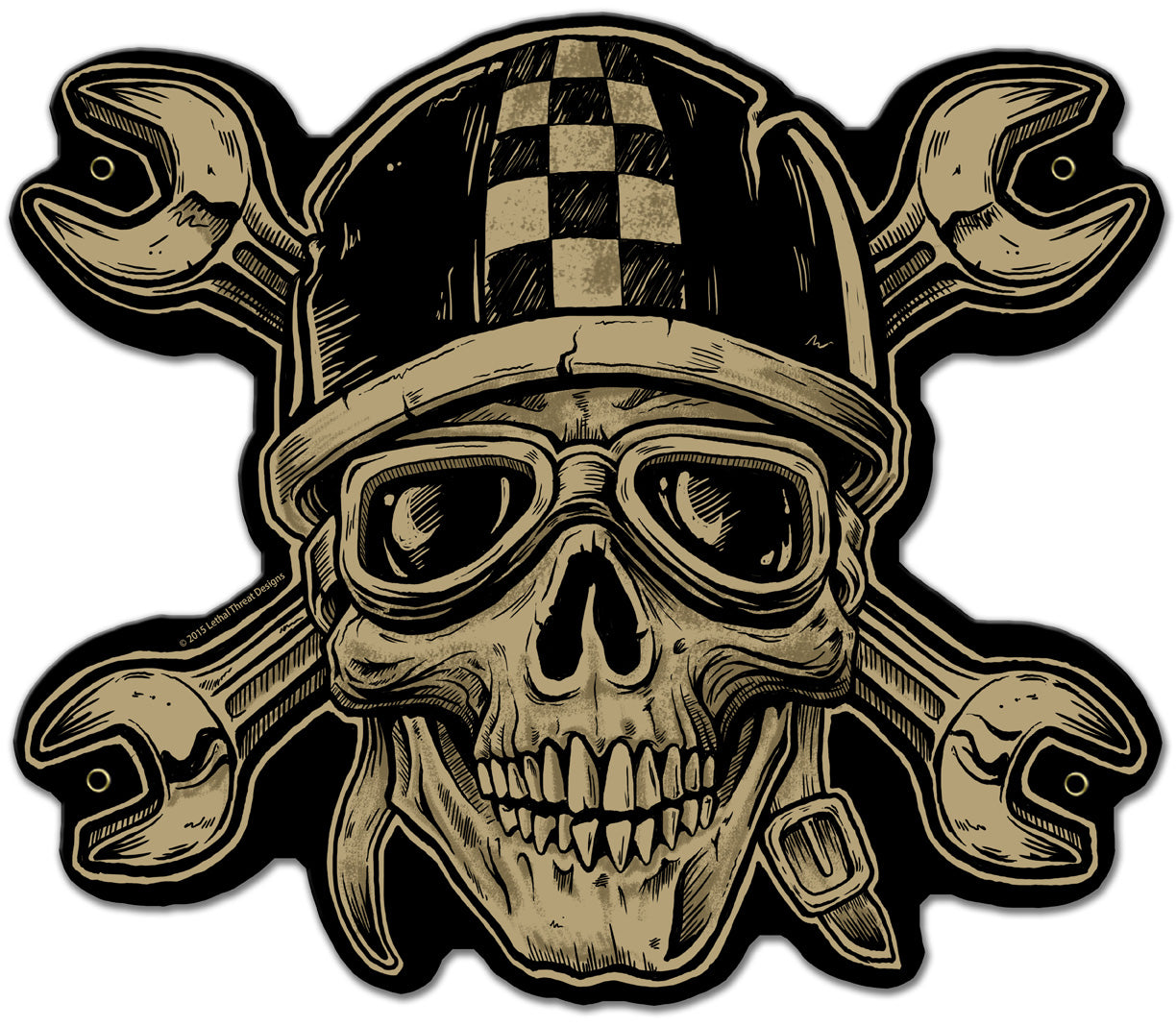 Crossed Wrench, , Custom Metal Shape, 12 X 18 Inches