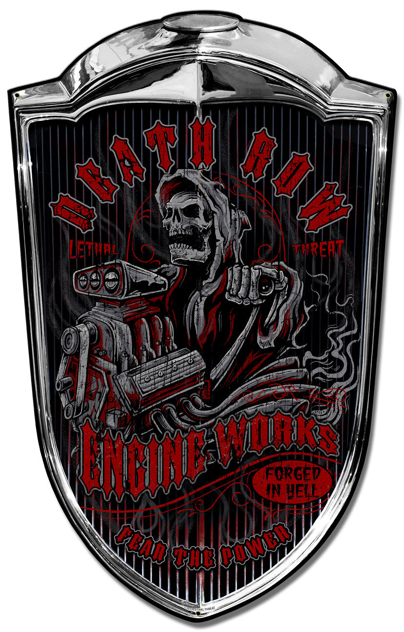 Grill Sign Death Row, Featured Artists/Lethal Threat, Plasma, 24 X 36 Inches