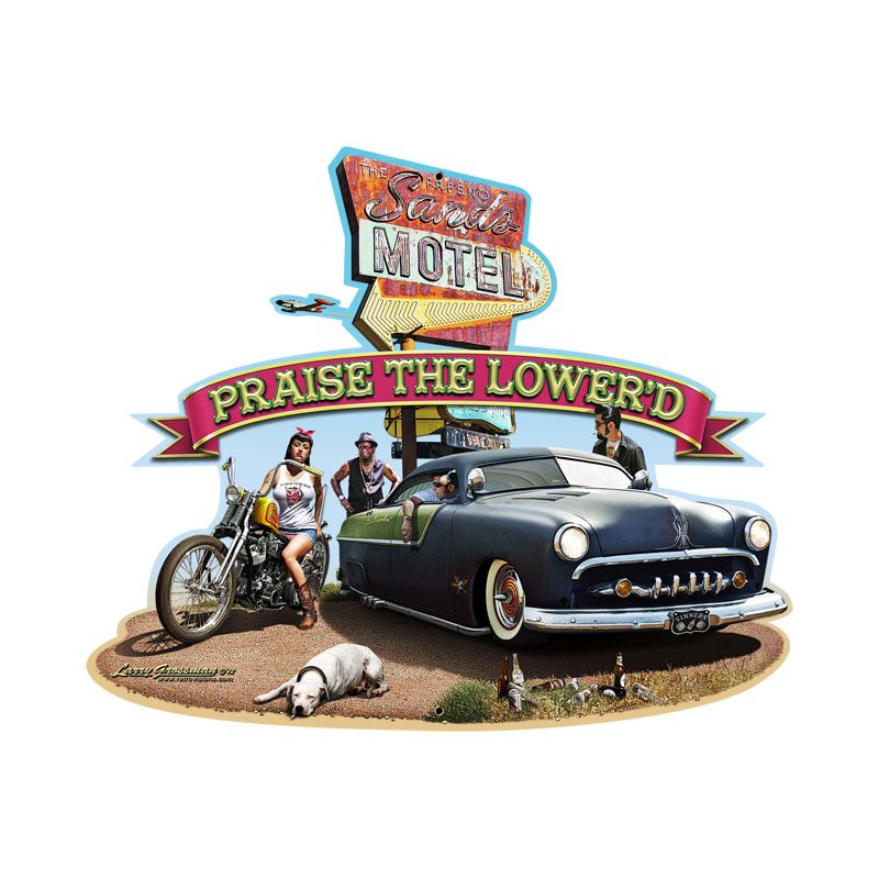Praise the Lower'd, Automotive, Custom Metal Shape, 18 X 15 Inches
