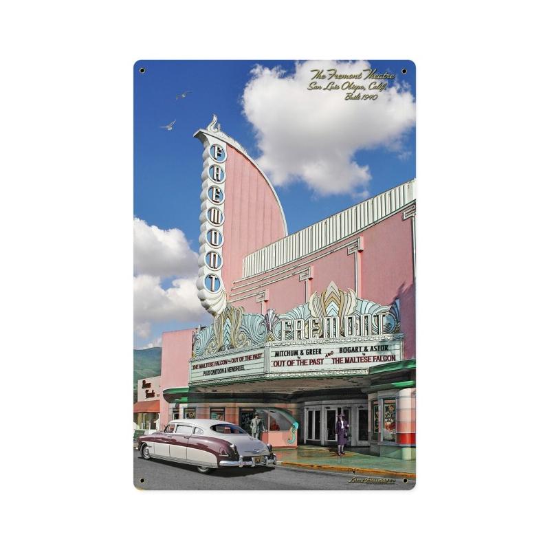 Fremont Theatre, Metal Sign, Metal Sign, 12 X 18 Inches