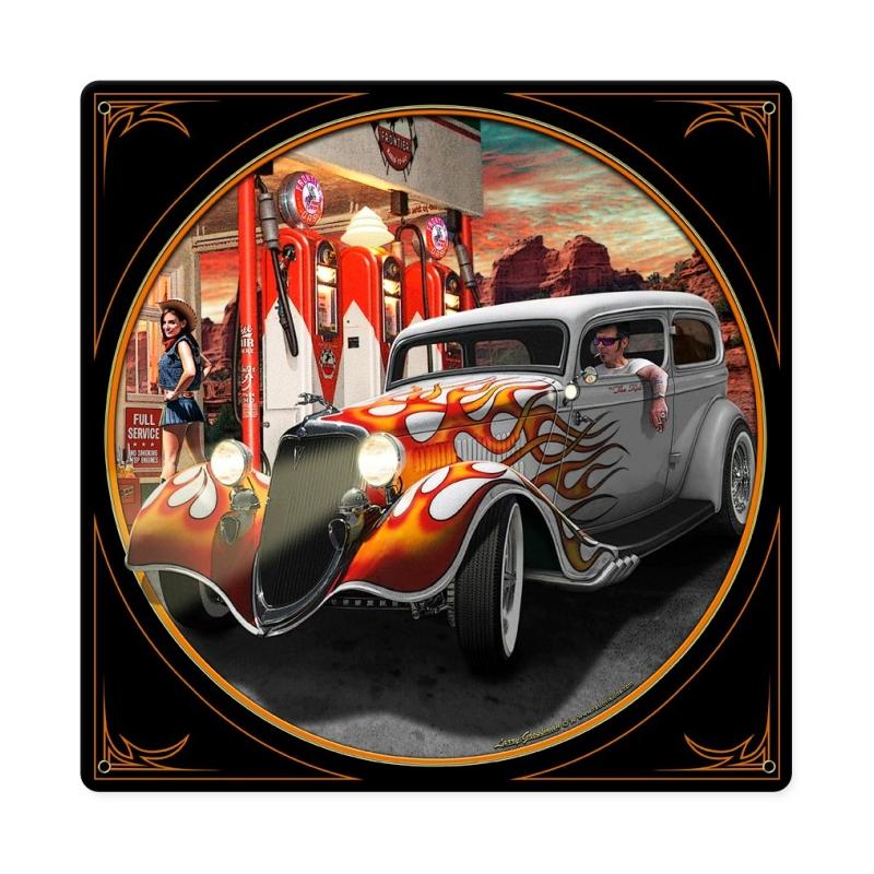 Canyon Gas, Automotive, Metal Sign, 12 X 12 Inches