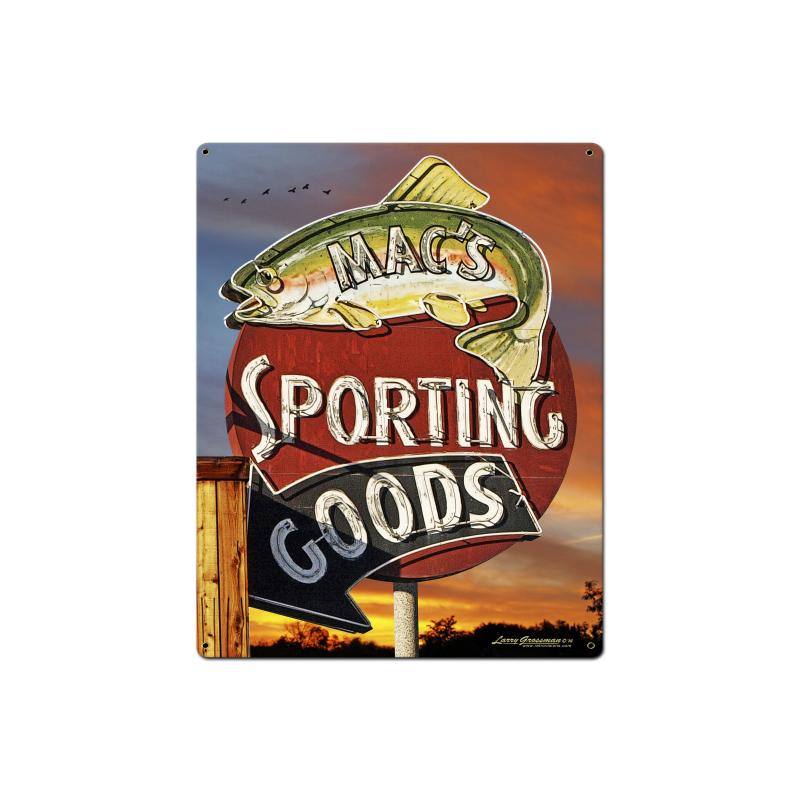 Sporting Goods, Sports and Recreation, Custom Metal Shape, 22 X 28 Inches